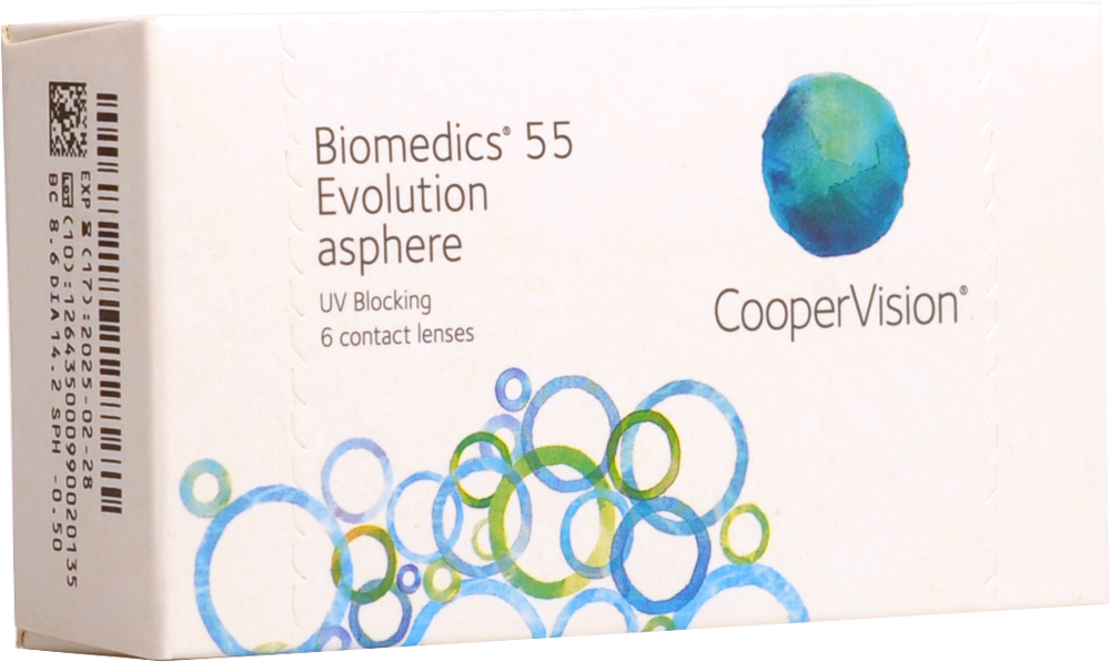 На обзоре контактные линзы biomedics 55 evolution cooper vision: отзывы покупателей и особенности модели