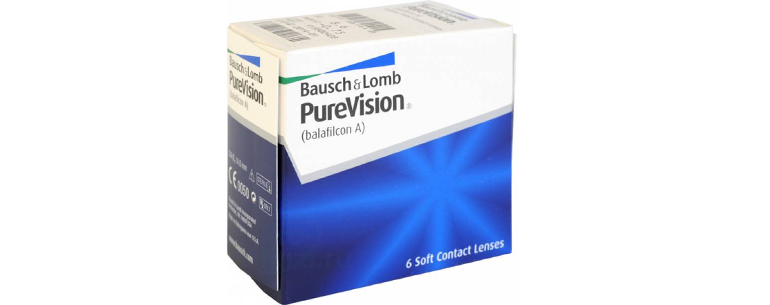Контактные линзы purevision (6 штук)