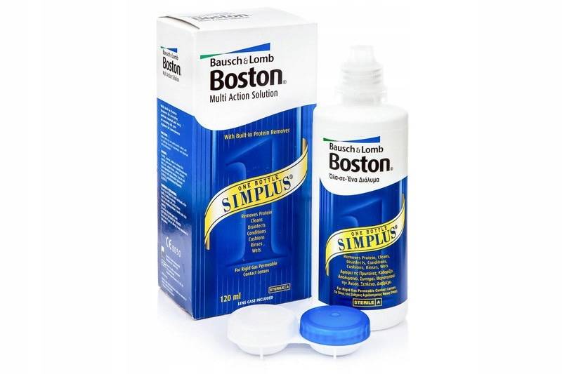 Жидкость для линз. Раствор для линз Boston Simplus. Раствор Boston Simplus 120 мл. Раствор Bausch & Lomb Boston Simplus. Бостон раствор для жестких линз.