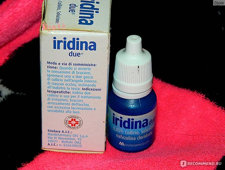 Иридина: капли для глаз – инструкция на iridina due на русском, цена, отзывы