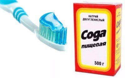 Сода и зубная паста
