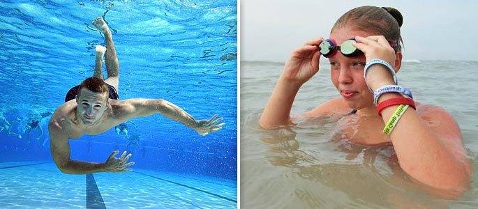 Можно ли купаться в контактных линзах в море, бассейне и ванной