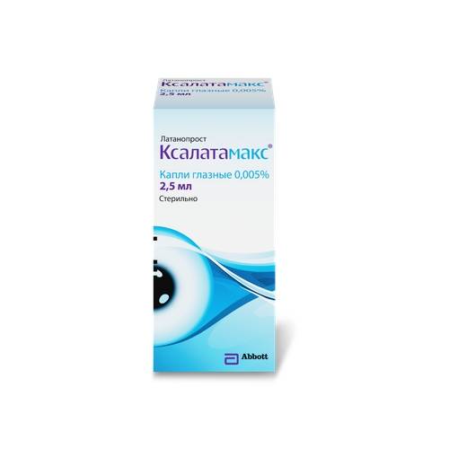 Купить ксалатамакс капли глазные 0,005% 2,5мл цена от 220руб в аптеках москвы дешево, инструкция по применению, состав, аналоги, отзывы