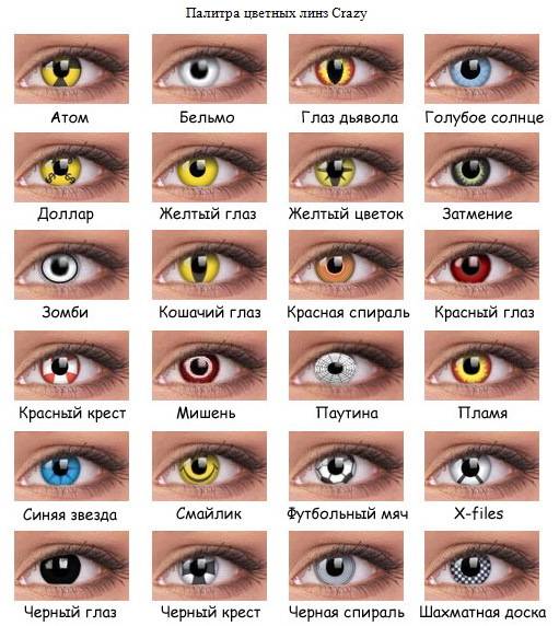 Как подобрать цветные линзы для глаз - советы по подбору цветных линз