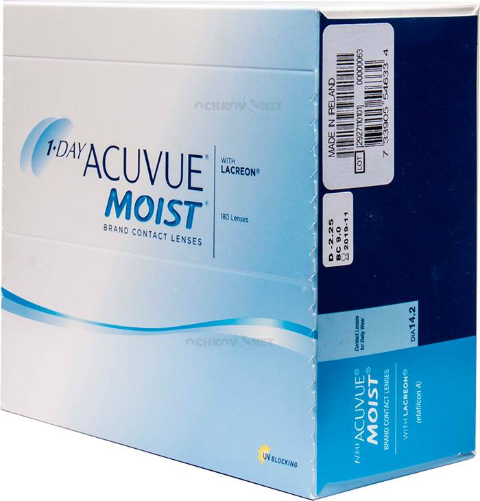 Контактные линзы 1-day acuvue moist: подробный обзор моделей с отзывами и важными особенностями использования