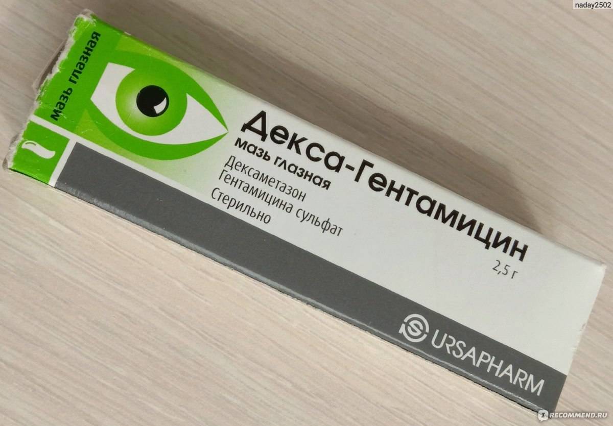 Декса-гентамицин мазь глазн. 2,5г - офтальмологические средства