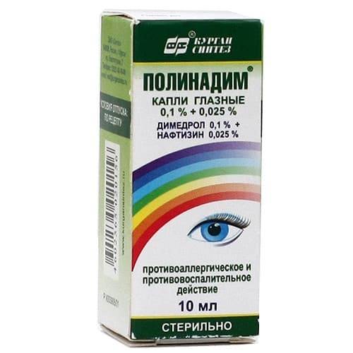 Глазные капли полинадим: инструкция по применению, цена и отзывы - medside.ru