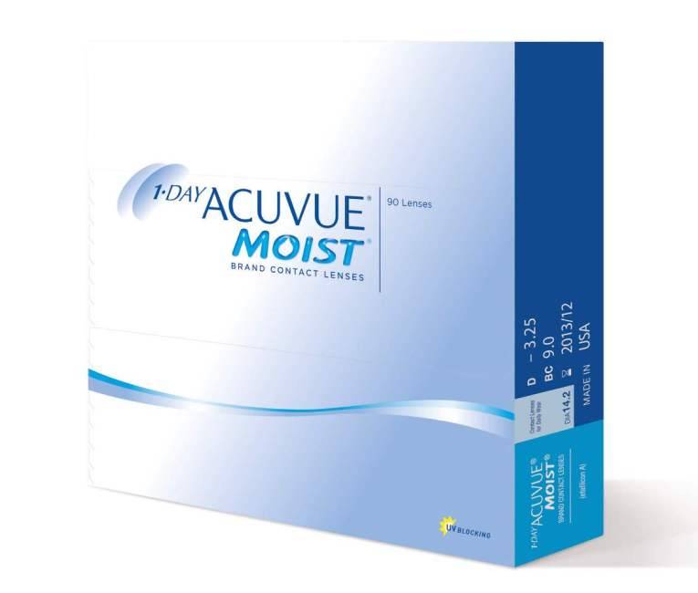 Линзы acuvue moist 1-day