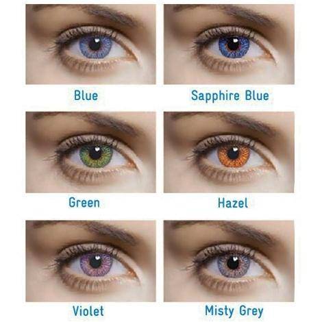 Линзы для карих глаз цветные – разные цвета не для зрения