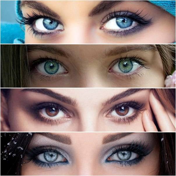 Думаете как подобрать цветные линзы, чтобы сделать образ еще эффектнее? особенности подбора для карих, зеленых, голубых, серых и черных глаз. цветные контактные линзы.