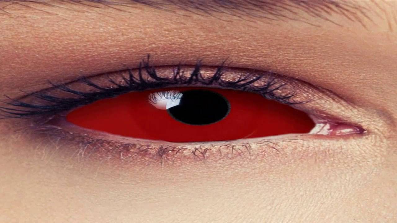 Склеры - черные линзы на весь глаз, обзор, цена