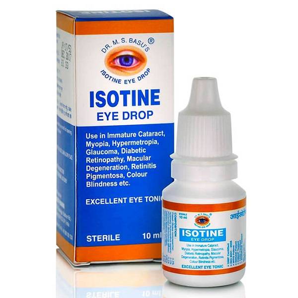 Isotine плюс eye drop 10 мл- глазные капли от многих глазных заболеваний  :