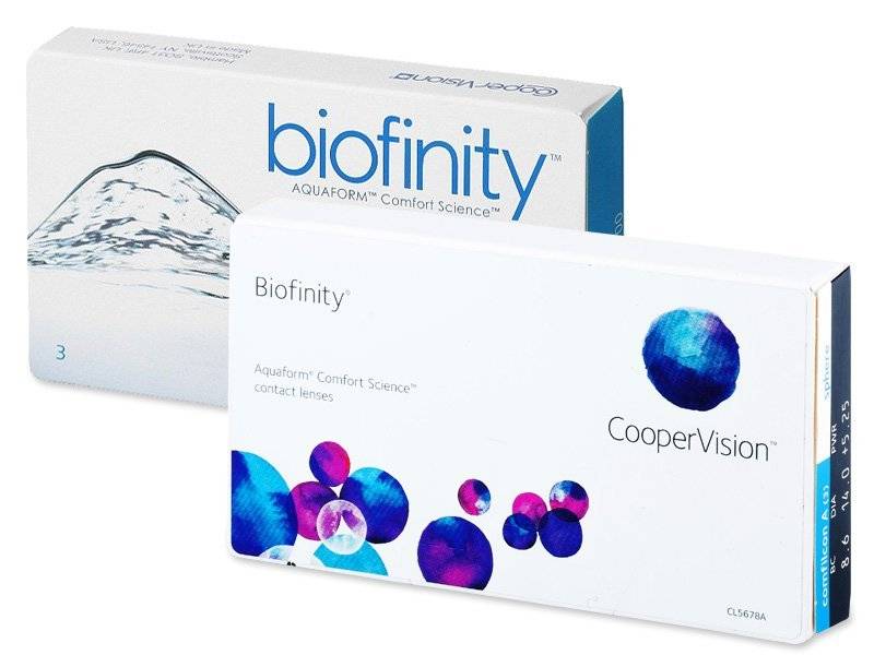 На обзоре контактные линзы biofinity cooper vision: отзывы покупателей и особенности модели