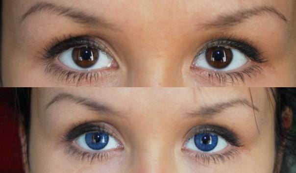Как подобрать цветные линзы для карих глаз