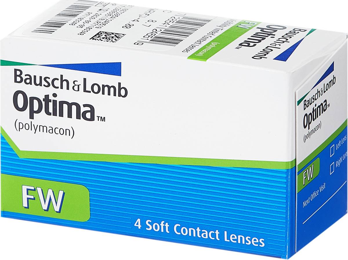 Линзы для глаз на 3 месяца контактные optima fw