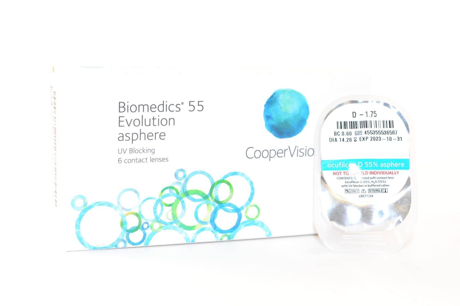 Biomedics 55 evolution - обзор контактных линз, отзывы