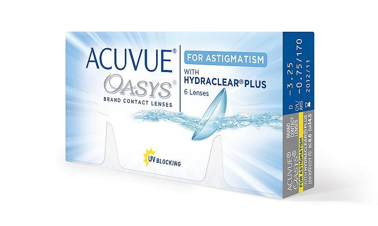Acuvue astigmatism – как должны быть расположены отметки на линзах