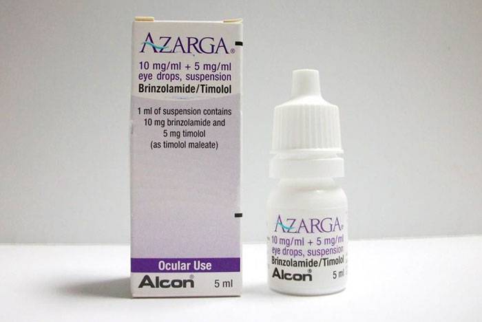 Препарат азарга: глазные капли для лечения глаукомы и их аналоги