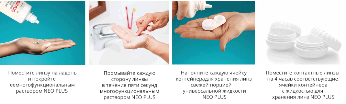 Хранение контактных линз, допустимые растворы и жидкости