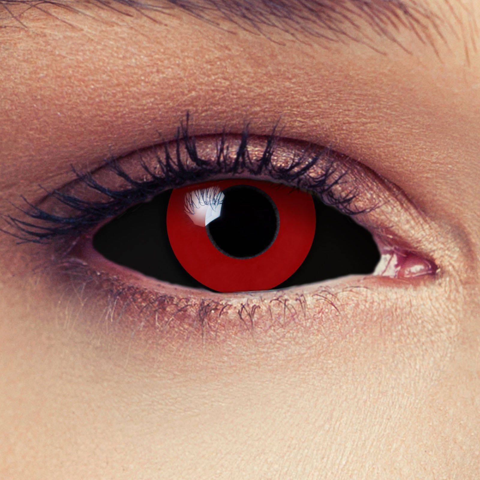 Черные, белые линзы на весь глаз - "здоровое око"