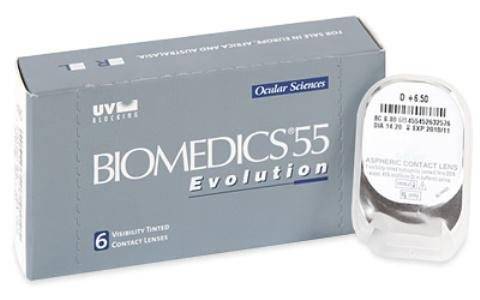 Контактные линзы biomedics 55 evolution: обзор моделей и отзывы покупателей